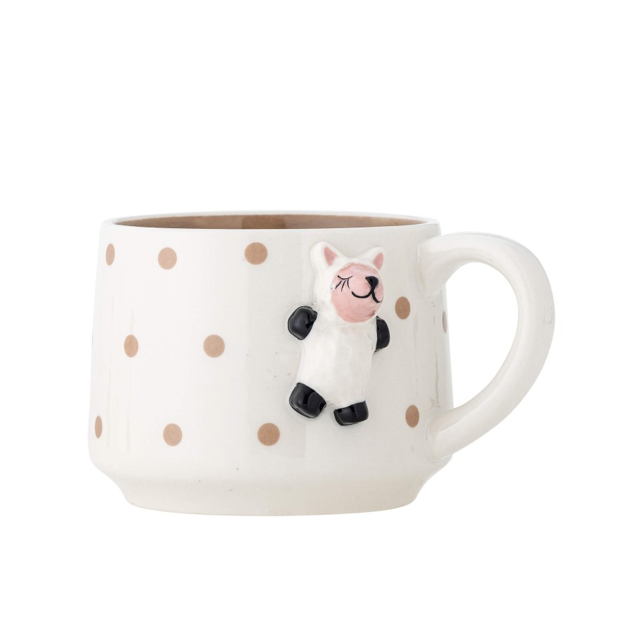 Dziecięcy kubek z kamionki - Dolly, Brown / Bloomingville Mini