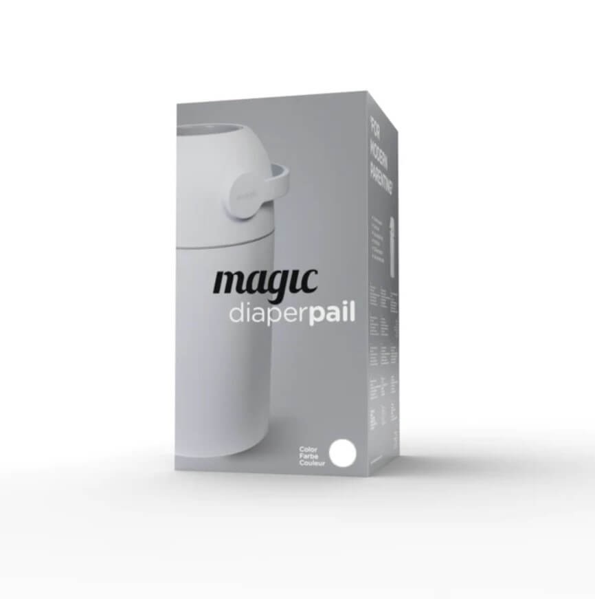 Kosz na zużyte pieluchy Magic Majestic - burgundowy (na 25 pieluch) + worki / Magic