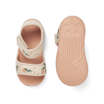 Sandały z paskami Blumer - peach, sea shell / Liewood