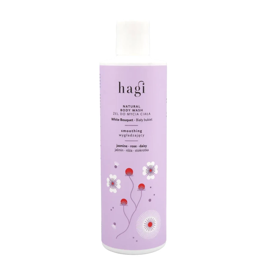Wygładzający żel do mycia ciała - Biały Bukiet, 300 ml / Hagi