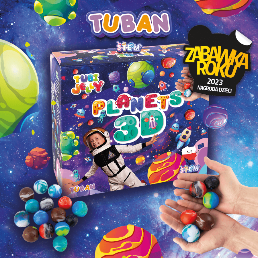 Zestaw Tubi Jelly - planety / Tuban