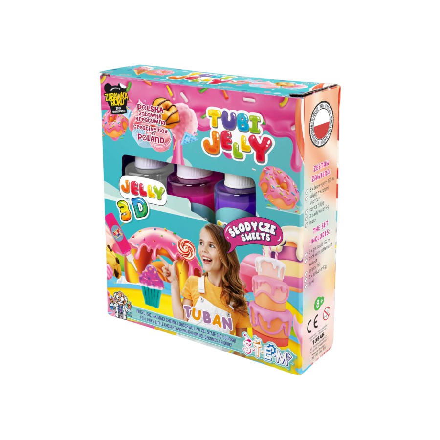 Zestaw Tubi Jelly 3 kolory - słodycze / Tuban