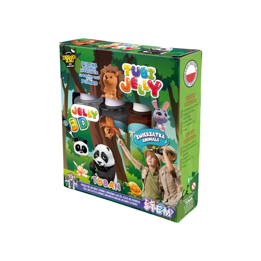Zestaw Tubi Jelly 3 kolory - zwierzątka / Tuban