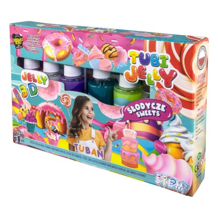 Zestaw Tubi Jelly 6 kolorów - słodycze / Tuban