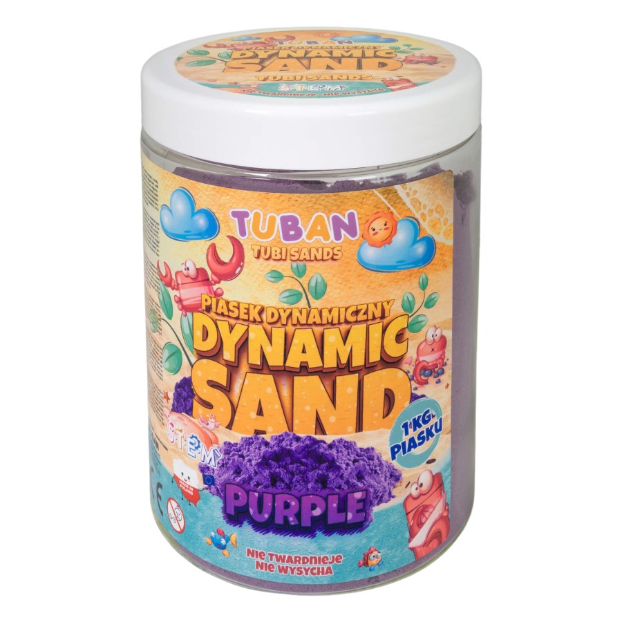 Piasek Dynamiczny - fioletowy, 1 kg / Tuban
