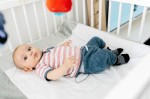 Skarpetki niemowlęce Stay-on-Socks, Black Stripes / KipKep