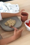 Komplet naczyń z silikonu z przyssawką Terracotta / Beaba