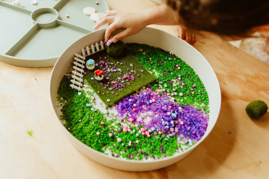 Tacka sensoryczna Play Tray 2w1 - Sage / Jellystone