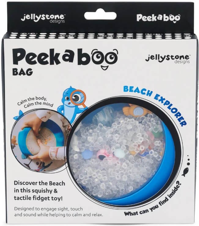 Sensoryczny dysk z figurkami A-Ku-Ku! Peekaboo - Plaża / Jellystone