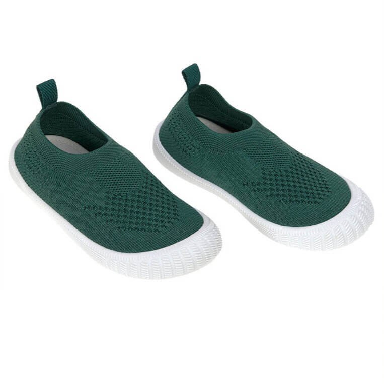 Ultrawygodne elastyczne trampki dziecięce z antypoślizgową podeszwą Splash & Fun green / Lassig