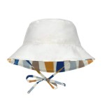 Dwustronny kapelusz przeciwsłoneczny UV80 Splash & Fun Fale blue-nature / Lassig