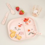 Talerzyk dzielony Foodie Tiny Farm Powder / Done by Deer