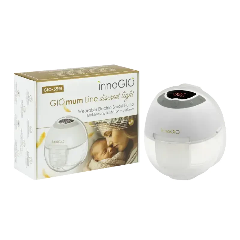 GIOmum Line Discreet Light Podwójny muszlowy laktator elektryczny GIO-359I / InnoGIO