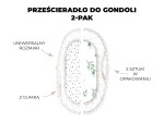 Prześcieradło do gondoli We Care 2-pak Kropki-Bloom / Sleepee