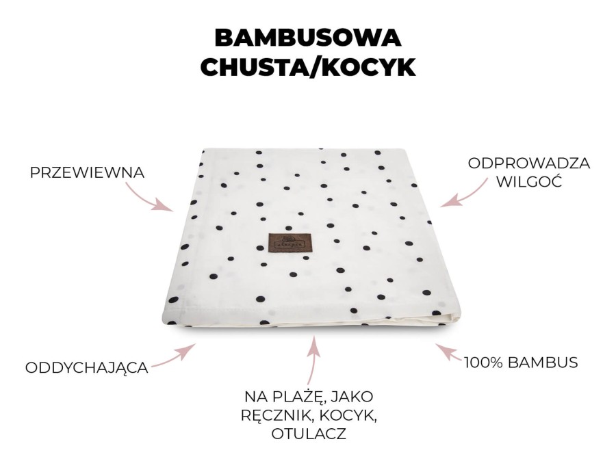 Bambusowy Bohemian Botanic - 3 w 1 chusta, otulacz i kocyk / Sleepee