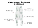 Dwustronny śpiworek z nóżkami Bohemian Sand - Bohemian Botanic / Sleepee