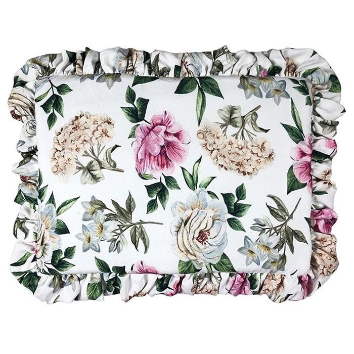 Poduszka Bambusowa z Falbankami Vintage Flowers / Cosy Cott