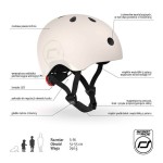 Kask S-M dla dzieci 3+ Ash / Scootandride