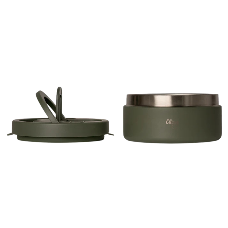 Termos Obiadowy 400ml - Olive Green / Citron