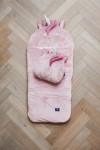 Śpiworek Sleepover Small 130x65 cm – Pudrowy Jednorożec / Kidspace