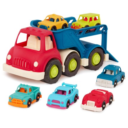 Happy Cruisers - Laweta z 6 autkami - Car Carrier / B.Toys