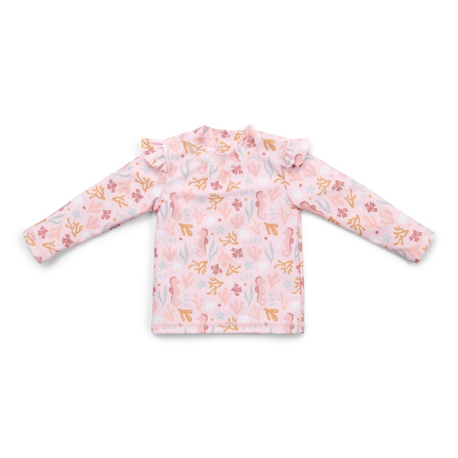 Koszulka do kąpieli z długim rękawem Ocean Dreams Pink / Little Dutch