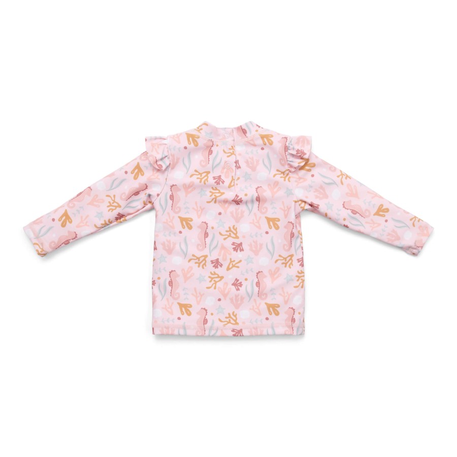 Koszulka do kąpieli z długim rękawem Ocean Dreams Pink / Little Dutch