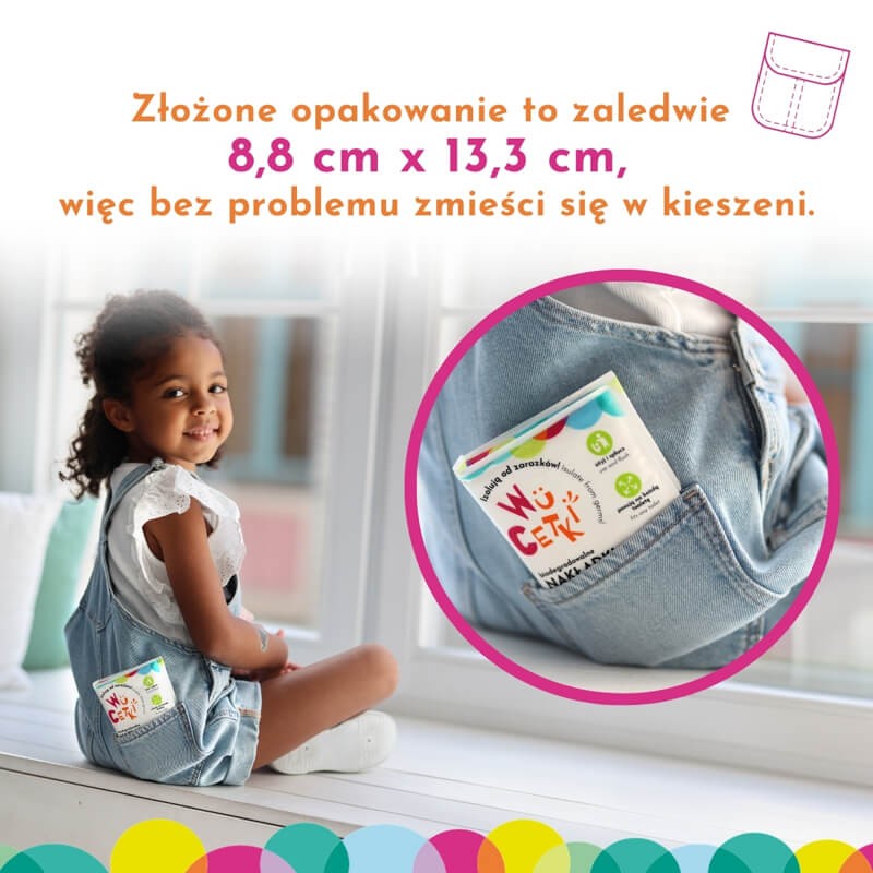 Jednorazowe nakładki na toaletę dla dzieci i dorosłych – wydłużone brzegi, 3 opakowania 10 szt. / WuCetki