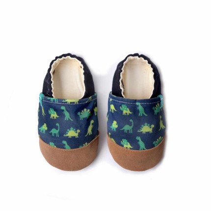 Kapcie do domu, żłobka, przedszkola - NAVY DINO / TITOT