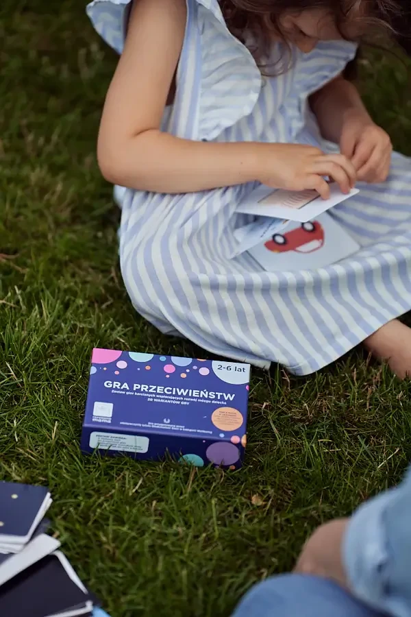 Gra przeciwieństw - zestaw gier karcianych + mini e-book 2+ / rozwojowa mama