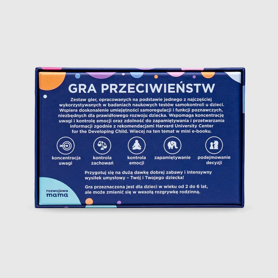Gra przeciwieństw - zestaw gier karcianych + mini e-book 2+ / rozwojowa mama