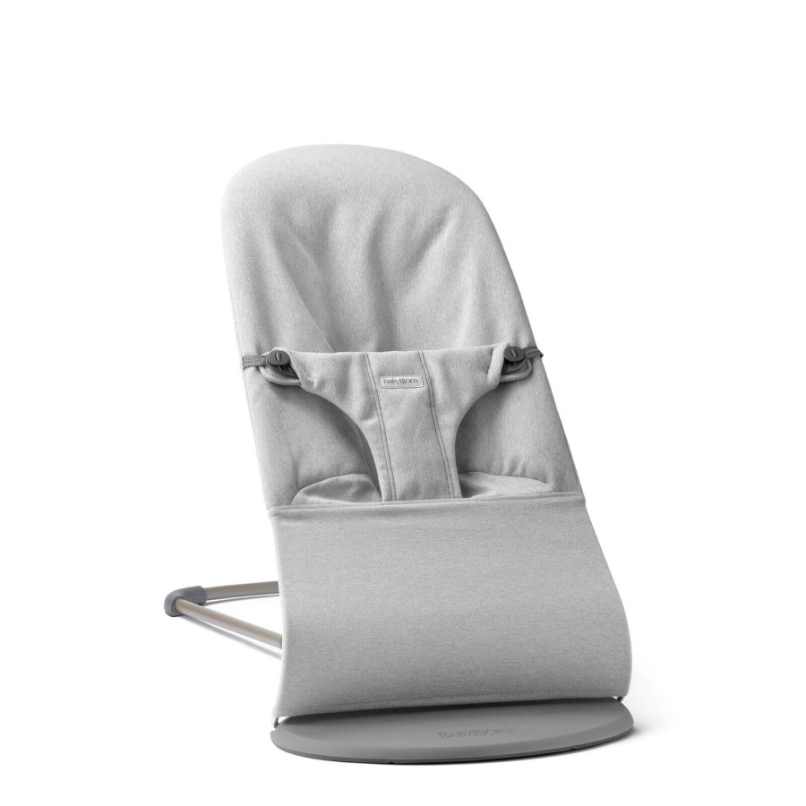 BABYBJORN - leżaczek BLISS WOVEN, Jasny szary melanż