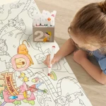 Kolorowanka w rolce samoprzylepna - Magiczne Zoo / Mideer