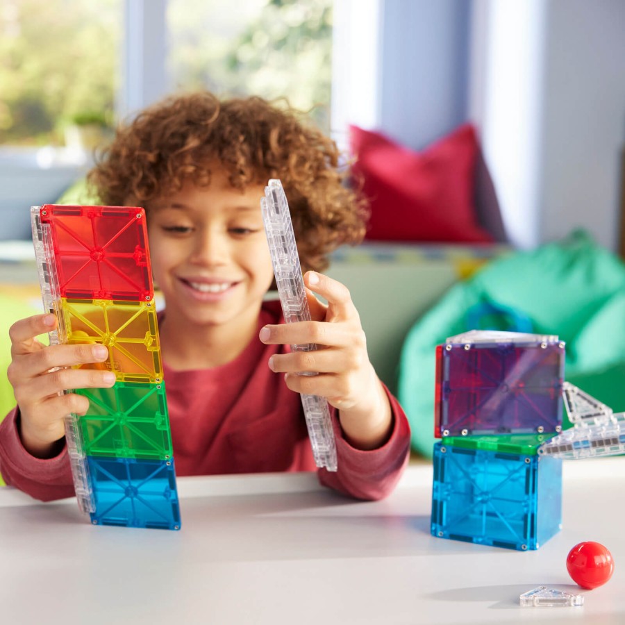 Klocki magnetyczne Rail Racers 33 el. / Magna-Tiles