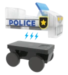 Klocki magnetyczne Patrol Policji 20 el. / Magna-Tiles