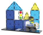 Klocki magnetyczne Patrol Policji 20 el. / Magna-Tiles