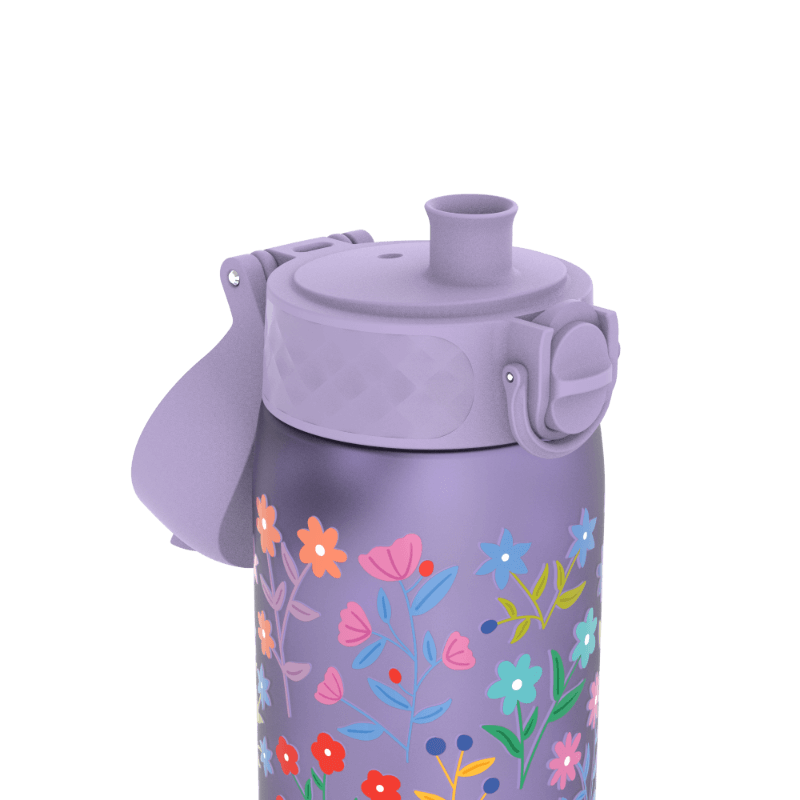 Wąska butelka na napoje - Delicate Floral (Periwinkle), 500ml / ION8®