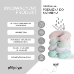 Poduszka do karmienia Jersey z wodoodpornym wkładem - Latte / piapimo