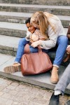 Torba do wózka Mommy Club Vegan Leather Dark Brown / Childhome
