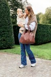 Torba do wózka Mommy Club Vegan Leather Dark Brown / Childhome