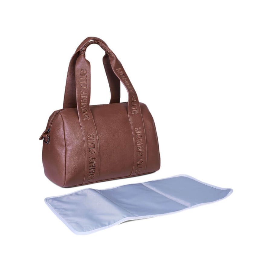 Torba do wózka Mommy Club Vegan Leather Dark Brown / Childhome