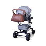 Torba do wózka Mommy Club Vegan Leather Dark Brown / Childhome