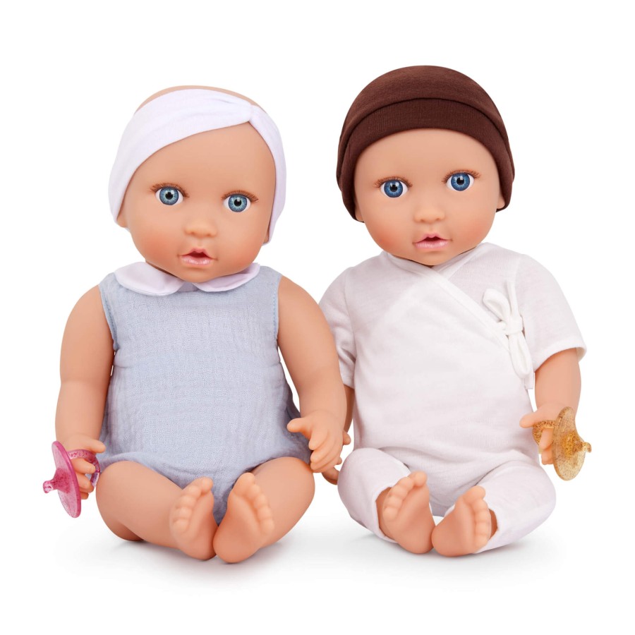 Lalki niemowlęta ze smoczkami, bliźnięta – dziewczynka i chłopczyk / LullaBaby