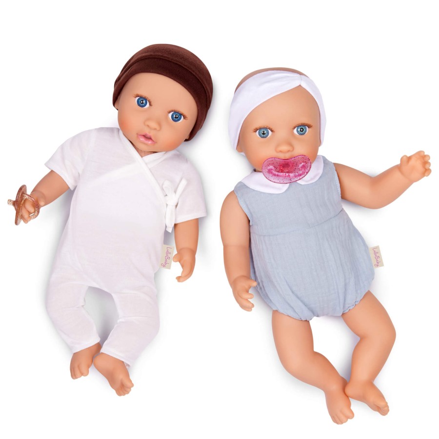 Lalki niemowlęta ze smoczkami, bliźnięta – dziewczynka i chłopczyk / LullaBaby