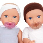 Lalki niemowlęta ze smoczkami, bliźnięta – dziewczynka i chłopczyk / LullaBaby