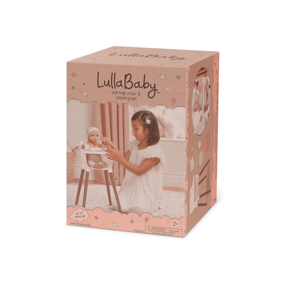Krzesełko do karmienia lalki niemowlaka, z akcesoriami / LullaBaby