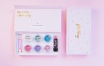 Naturalny zestaw do makijażu DELUXE, cienie, róż, szminka i akcesoria / Oh Flossy