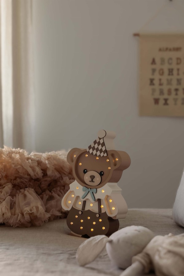 Lampa Little Lights Miś Theodor - Chocolate Brown / Little Lights