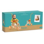 Rowerek 3-kołowy z rączką dla lalek POMEA / Djeco