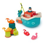 Fish & Splish – statek z akcesoriami - wersja jasnoniebieska / B.Toys